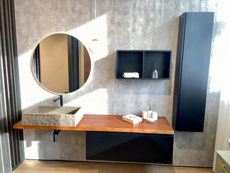 Mobile bagno sospeso Rovere bollito di Compab SCONTATO - 43%