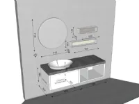 Mobile bagno in laccato opaco modello Tenderlak next 01 di Mastella a prezzo scontato
