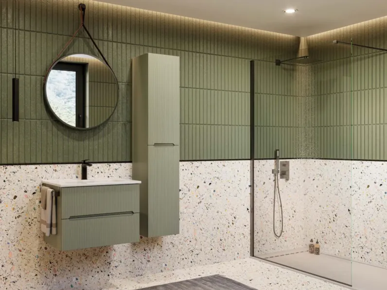 Mobile bagno Sospeso Verso 02 Legnobagno scontato - 50%