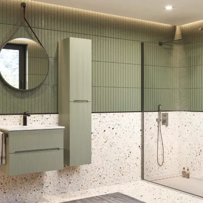 Mobile bagno Sospeso Verso 02 Legnobagno scontato - 50%