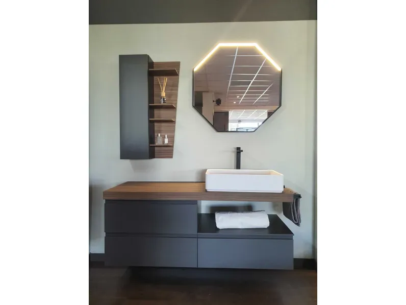 Mobile bagno Baxar Surf grigio fum IN OFFERTA OUTLET