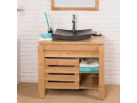 Mobile bagno Mobile bagno zen in teak 85 cm Outlet etnico SCONTATO a PREZZI OUTLET