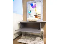 Mobile da bagno Nuovi mondi  minimal grigio  a prezzo Outlet