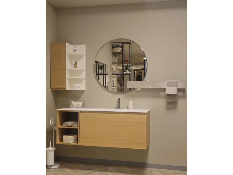 Mobile bagno in laminato modello Bagno moderno strett di Arbi in Offerta Outlet