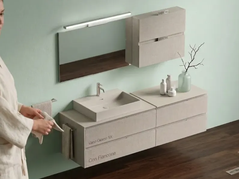 Mobile bagno moderno New smart ns05 di Arteba in OFFERTA OUTLET - 30%