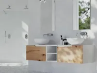 Mobile bagno Rustech naturale-bianco Arteba SCONTATO a PREZZI OUTLET