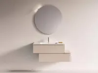 Mobile bagno in hpl modello Bagno con basi sospese sfalsate 03 di Artigianale in Offerta Outlet