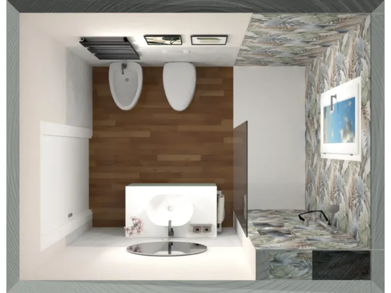 Mobile bagno sospeso Bagno verde di Baxar SCONTATO - 25%