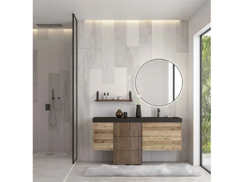 Mobile per il bagno Legnobagno L02 con forte sconto