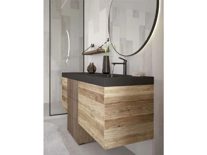 Mobile per il bagno Legnobagno L02 con forte sconto