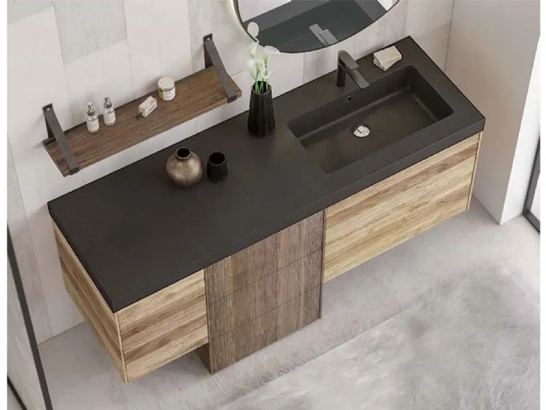 Mobile per il bagno Legnobagno L02 con forte sconto