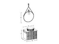 Arredamento bagno: mobile Legnobagno Verso 07 a prezzo Outlet