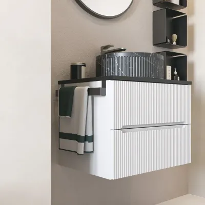 Verso 07 Legnobagno: mobile bagno sospeso A PREZZI OUTLET