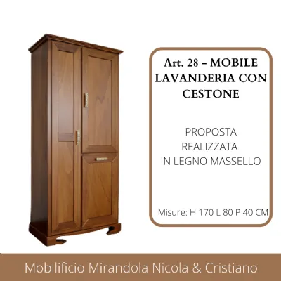 Mobile per il bagno Mirandola Art.27-mobile lavanderia a prezzi outlet