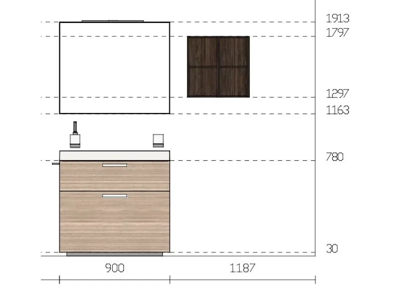 Scopri l'offerta Outlet sui mobili da bagno Scavolini Aquo!