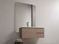 Mobile bagno in legno modello Bagno con base sospesa e specchiera di Artigianale a prezzo scontato