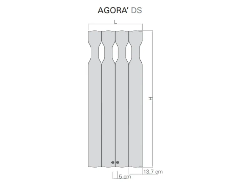 Mobile per la sala da bagno Artigianale Tubes agor ds radiatore termoarredo grigio tele opaco  a prezzo scontato