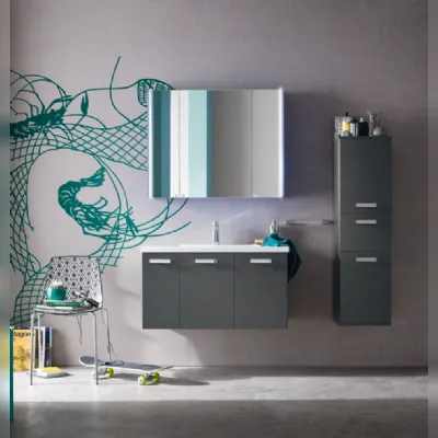 Mobile bagno Compab con specchiera contenitore in Offerta Outlet