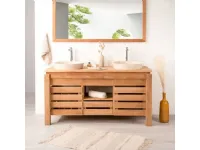 Mobile per la sala da bagno Outlet etnico Mobile bagno teak in Offerta Outlet