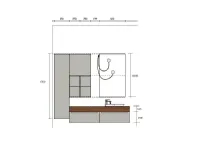 Mobile per la sala da bagno Scavolini Idro a prezzo Outlet