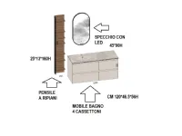 Mobile bagno moderno Picasso m3 system  di Baxar in OFFERTA OUTLET - 50%