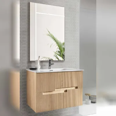 Righe Modo 10: mobile bagno sospeso A PREZZI OUTLET
