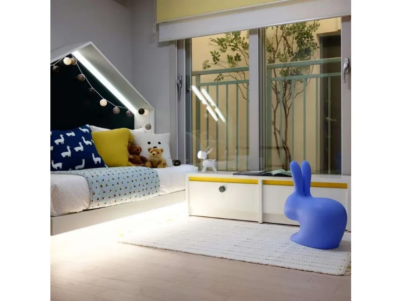  Sedia coniglio baby verde balsamico  Qeeboo Arredo Giardino IN OFFERTA  