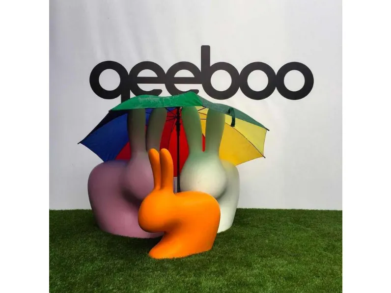 Qeeboo  sedia coniglio grigio Arredo Giardino A PREZZI SCONTATISSIMI  