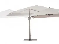 Bizzotto Ombrellone braccio saragozza 3�3 neutro: arredo giardino a prezzi outlet