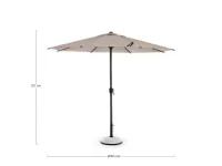 Arredo giardino Bizzotto Ombrellone rio tondo  300 colore moon A PREZZI OUTLET