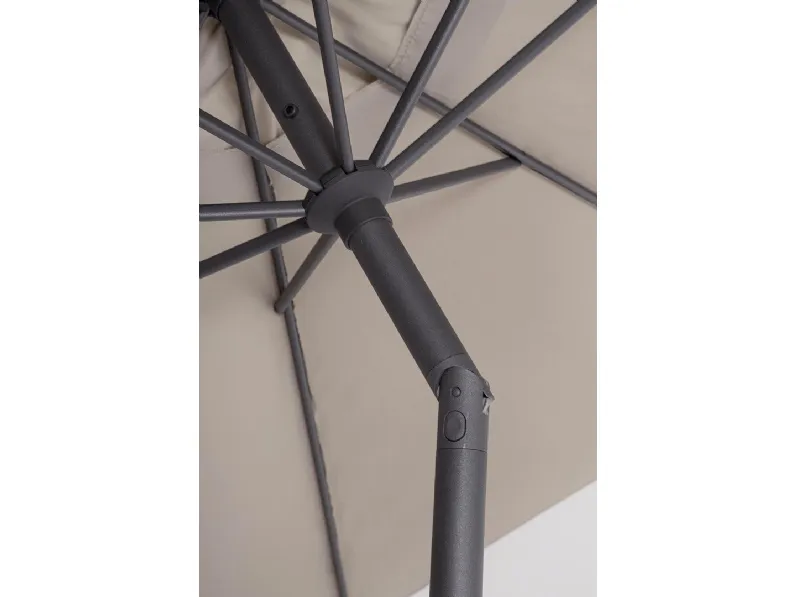 Ombrellone Gardenia Moon Round 270 - Beige, Struttura Acciaio, Inclinabile - Foto 14