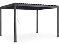 Bizzotto Pergola ocean 3 x 4 antracite: arredo giardino con forte sconto