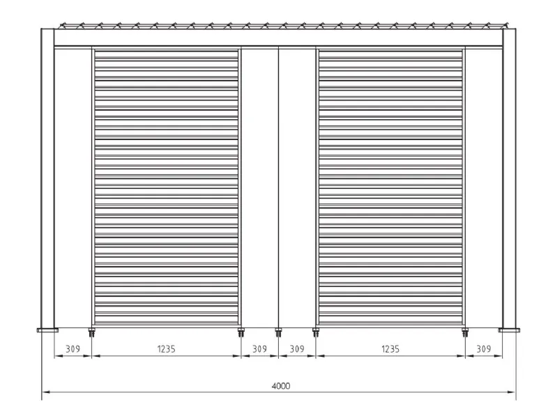 Scopri la Pergola Ocean 3x4 Antracite di Bizzotto a prezzo scontato!