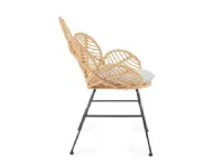 Poltrona con cuscini burrel naturale Bizzotto: arredo giardino in Offerta Outlet
