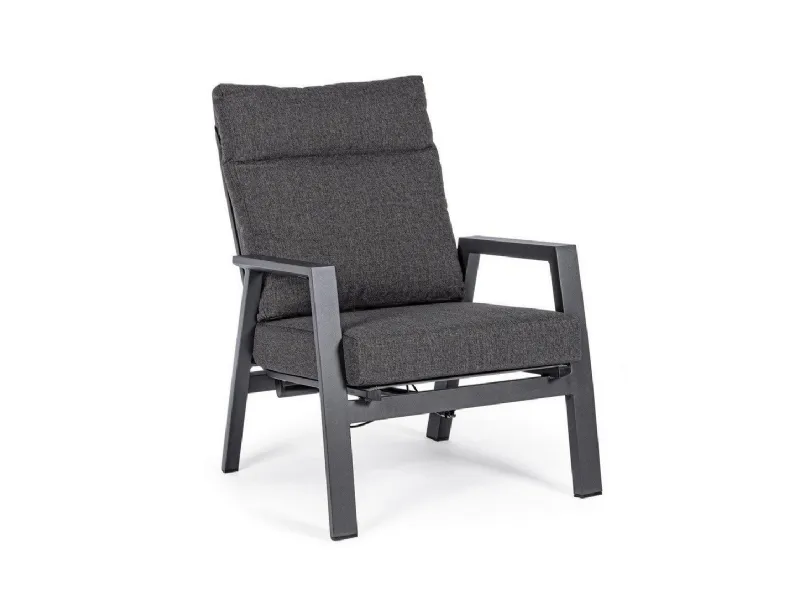 Arredo giardino Bizzotto Poltrona reclinabile kledi antracite A PREZZI OUTLET