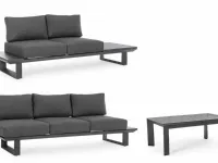 Arredo giardino Bizzotto Salotto angolare konnor antracite a prezzo scontato