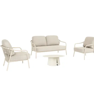 Arredo giardino Bizzotto Salotto edvige sabbia tavolo 90 bizzotto A PREZZI OUTLET