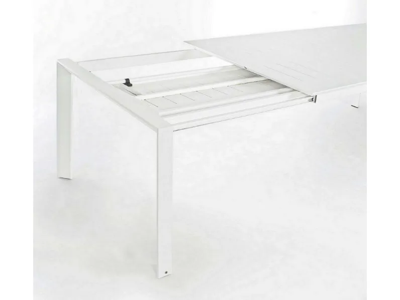 Arredo Giardino Bizzotto Set tavolo allungabile konnor 200/300 bianco con 8 poltroncine konnor- bizzotto con un ribasso esclusivo