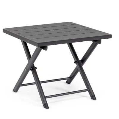 Mobile giardino Tavolino taylor 44x43 cm grigio scuro - bizzotto di Bizzotto con forte sconto