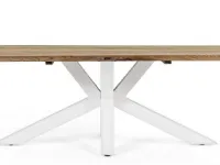 Arredo Giardino Tavolo ramsey 240 x 100 cm in teak riciclato bianco - bizzotto Bizzotto a prezzo scontato