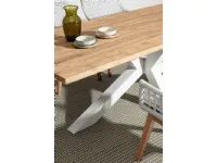 Arredo Giardino Bizzotto Tavolo ramsey 240 x 100 cm in teak riciclato bianco - bizzotto a prezzo ribassato