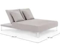 Arredo giardino Viper lettino Bizzotto OFFERTA OUTLET - 50%