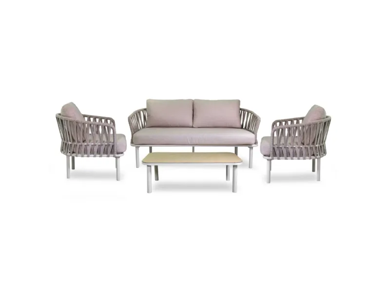 Arredo giardino Salotto 4 p san vito sabbia vacchetti Collezione esclusiva OFFERTA OUTLET - 30%