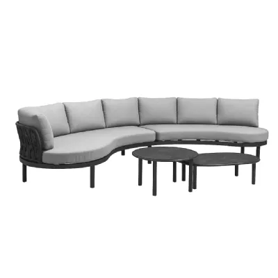 Arredo Giardino Collezione esclusiva Salotto 6p barcellona antrac vacchetti a prezzo scontato