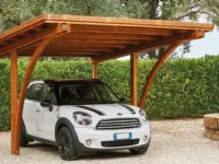 Mobile giardino Copertura auto artigianale made in italy pino nordico di Md work a prezzo ribassato