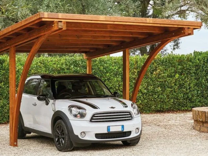 Mobile giardino Copertura auto artigianale made in italy pino nordico di Md work a prezzo ribassato