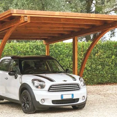 Mobile giardino Copertura auto artigianale made in italy pino nordico di Md work a prezzo ribassato