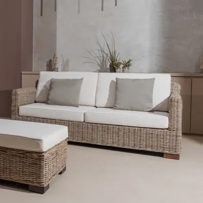 Divano Cayman 3p: arredo giardino etnico in offerta.