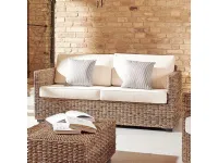 Divano small box rattan naturale Outlet etnico a prezzo scontato Arredo Giardino