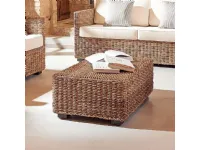 Divano small box rattan naturale Outlet etnico a prezzo scontato Arredo Giardino